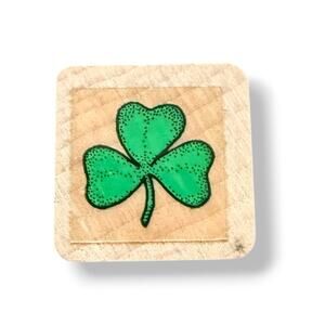 Mini 3 Leaf Clover Unbranded Rubber Stamp